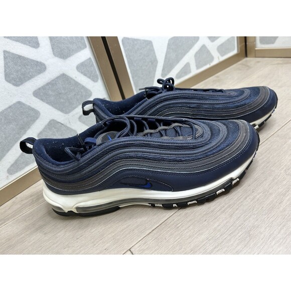 Nike Air Max 97 Men Sz 12 Running Shoes Sneakers Obsidian Blue
